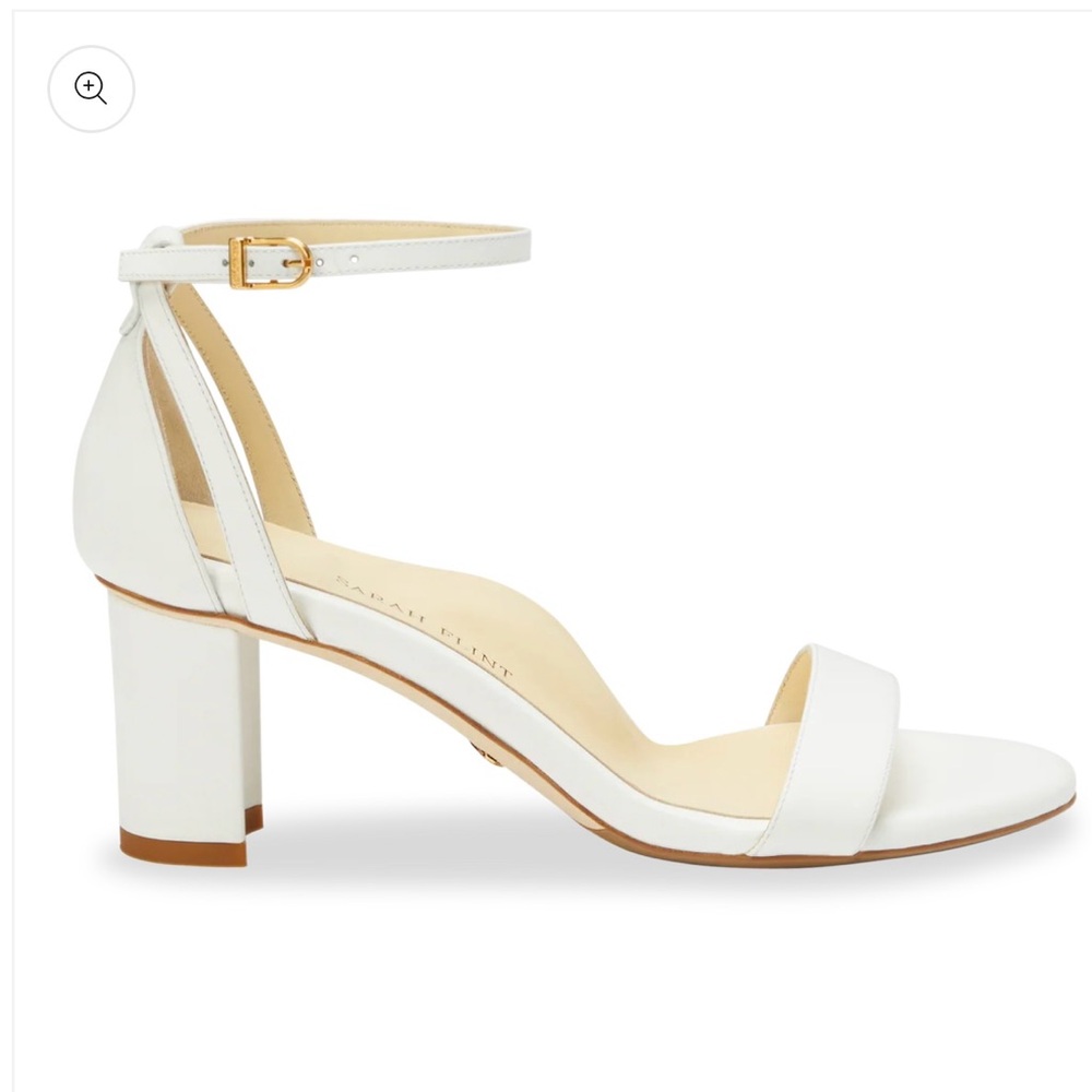Sarah Flint Perfect Block Sandal 60 - IT 43 white, new